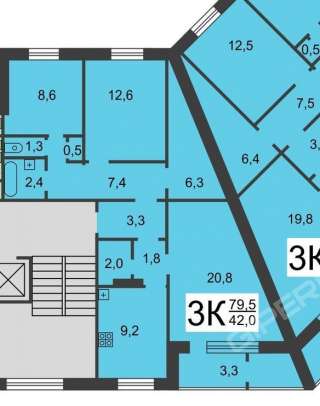 3-х комнатную квартиру