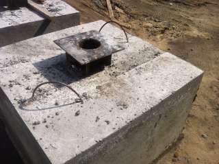 Фундаментная опора под светофор, флагшток