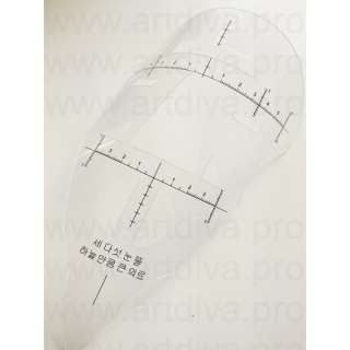 Трафарет пластиковый для отрисовки татуажа и микроблейдинга бровей и губ