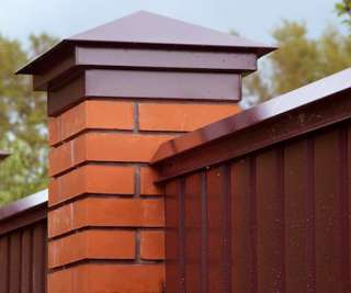 Шапки на забор