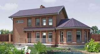 План дома 8,5 х 15 м из газоблоков с мансардой и эркером