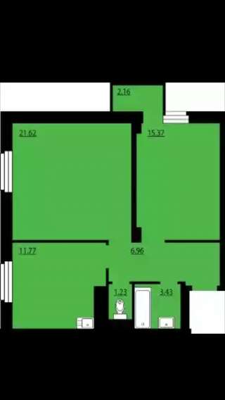 2-к квартиру, 61 м2, Преображенский д 14