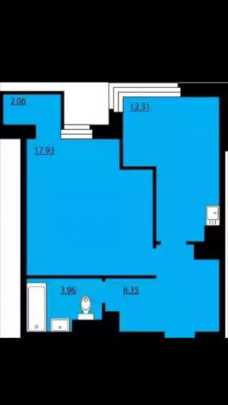1-к квартиру, 43 м2, Преображенский д 14