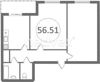 Двушка в новостройке эконом
