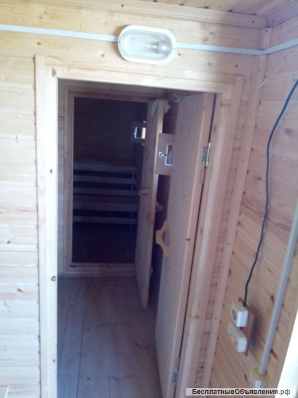 Готовая перевозная баня 6 метров под ключ