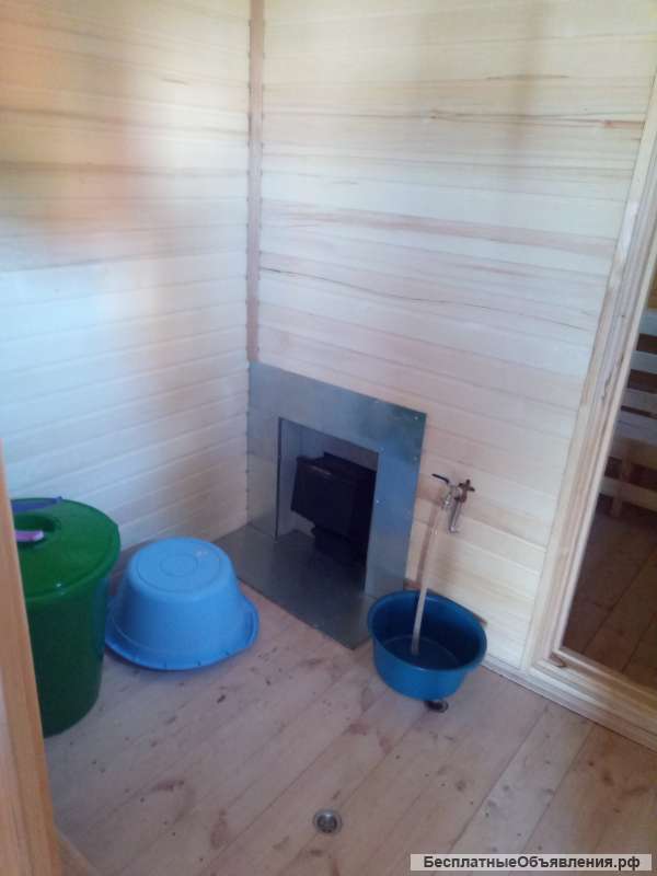 Готовая перевозная баня 6 метров под ключ