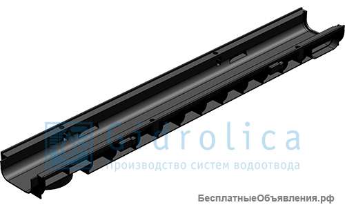 Лоток водоотводный Gidrolica Standart ЛВ-10.14,5.06 – пластиковый