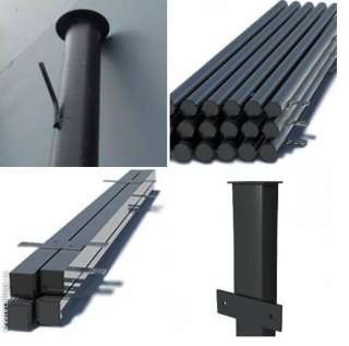 Столбы для забора с заглушкой