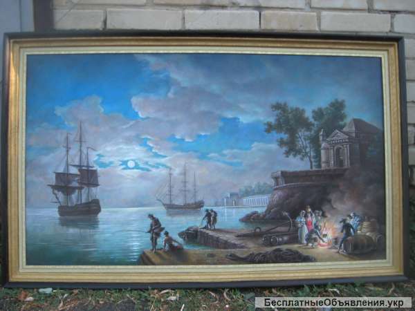 Морская гавань картина