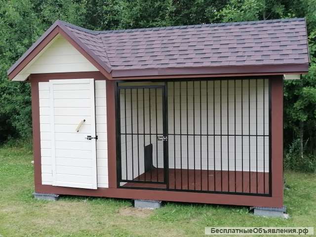 Вольер для собаки вариант изготовления Люкс