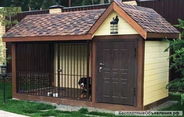 Вольер для собаки вариант изготовления Люкс