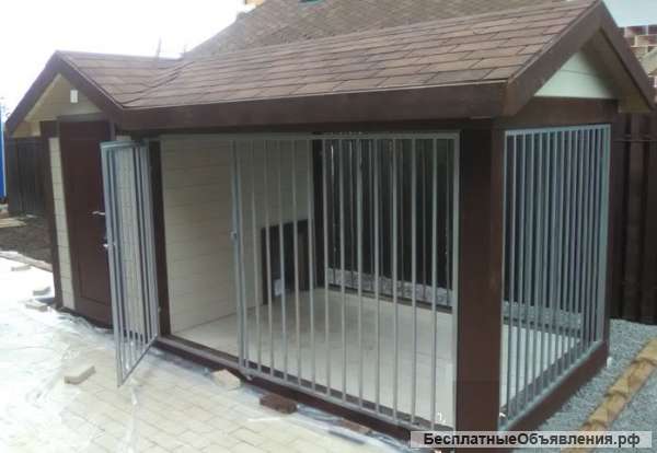 Вольер для собаки вариант изготовления Люкс
