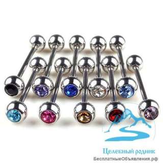 Пирстинг штанги -с камнем