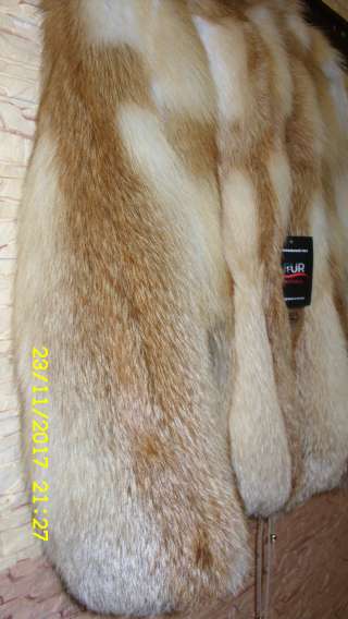 Шуба из рыжей лисы