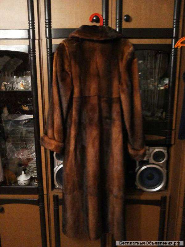 Норковая шуба.140 см.