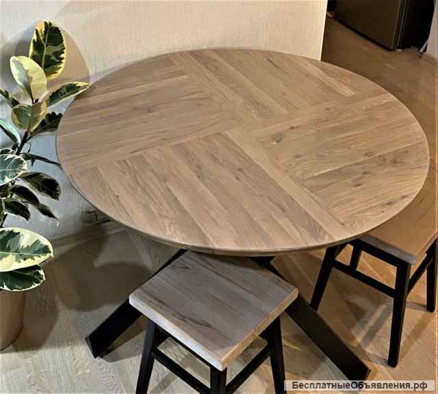 Столы для обеденной зоны из массива ценных пород дерева
