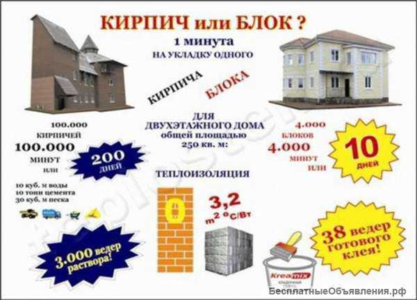 Станок по производству Евроблоков и теплоблоков от 1000 блоков