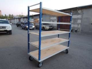 Стеллаж перекатной, передвижной, мобильный