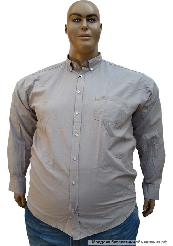 Мужские рубашки хлопок больших размеров