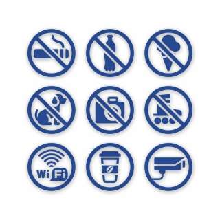 Набор наклеек для витрин