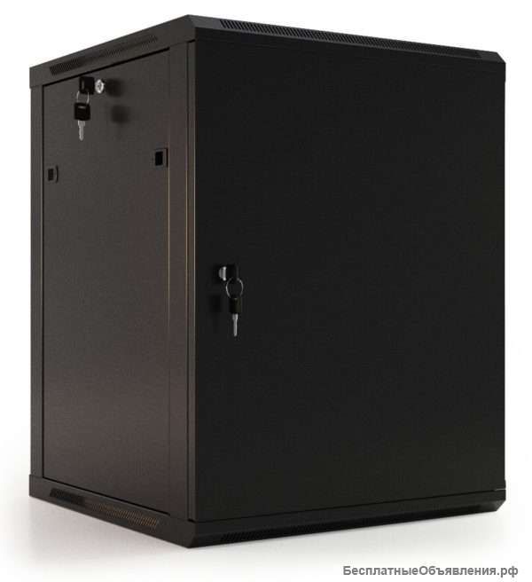 TWB-1245-SR-RAL9004 Шкаф настенный 19″, 12U