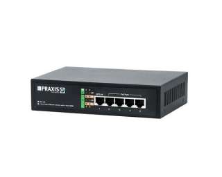 PPS-104 Коммутатор сетевой неуправляемый 4-портовый Fast Ethernet с РоЕ
