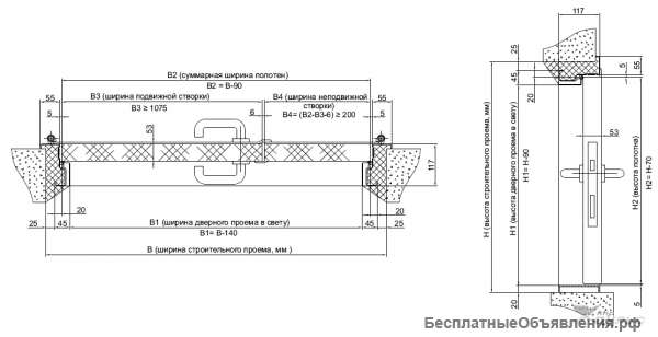 Противопожарная дверь ДПМ-Пульс-02/60К (EI-60)