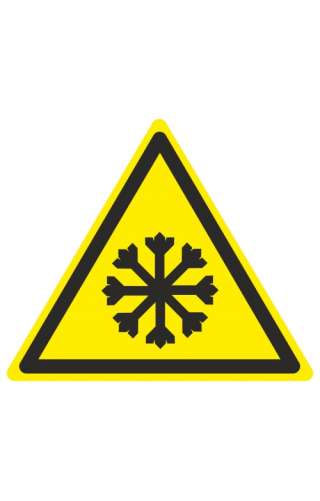 Знак «Осторожно. Холод» ( W 17 )