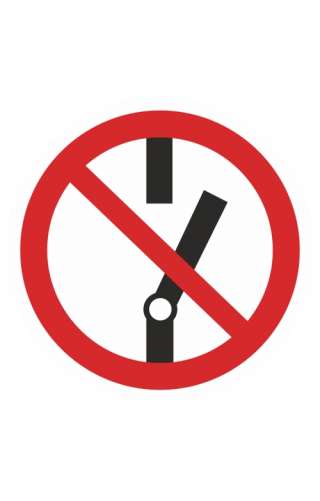 Знак «Не включать » ( P 10 )