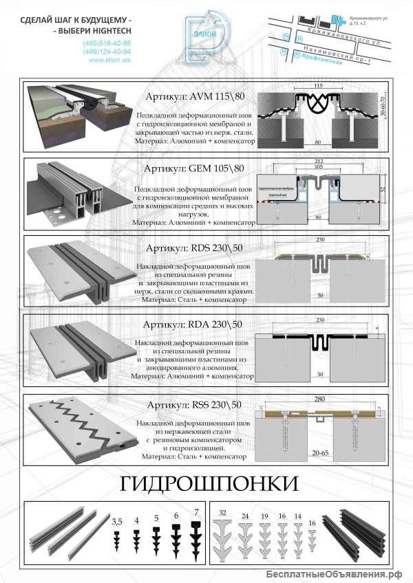 Гидроизоляционные швы