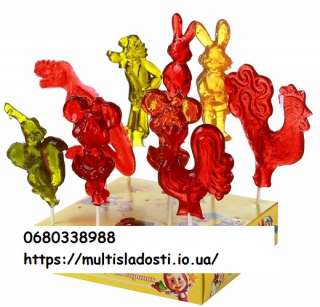 Леденцы на палочке в форме мультгероев. Мультисладости. Николаев.