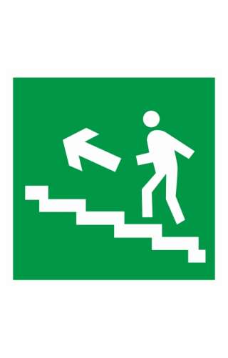 Знак «Направление к эвакуационному выходу по лестнице вверх»