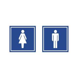 Туалет. Комплект из двух знаков м/ж.