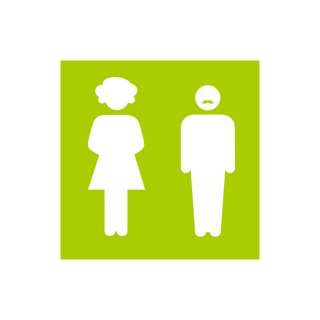 Знак «Туалет М/Ж»