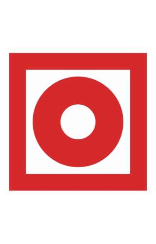 Знак «Кнопка включения установок (систем) пожарной автоматики