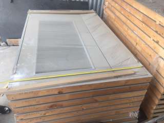 Тамбурные двери, полуторапольные, со стеклянной вставкой, 2000х1200мм