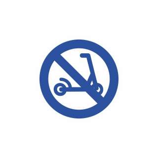 Знак «На самокатах запрещено / С самокатами запрещено»