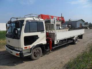 Сдам в аренду манипулятор грузовой Nissan Diesel, гр/п 5 т, стрела 3 т (вылет 8-12 м)