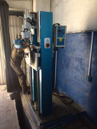 Сварочный станок для напайки алмазных сегментов к зубьям отрезных дисков SP15