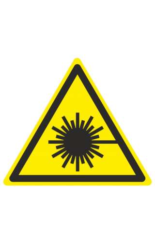 Знак «Опасно. Лазерное излучение» ( W 10 )