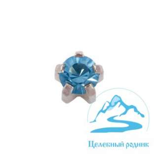 Аквамарин, без покрытия, крапан средний (R)