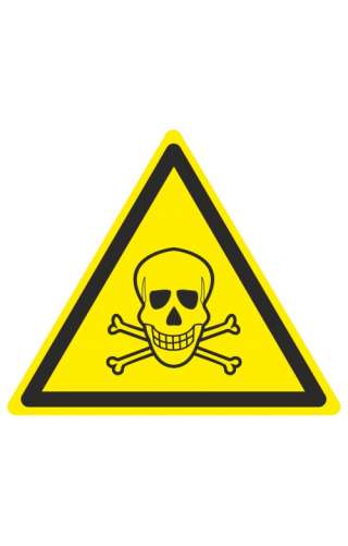 Знак «Опасно. Ядовитые вещества» ( W 03 )