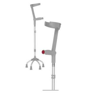 Костыль с откидной опорой под локоть повышенной устойчивости 16/MR.KL05 (4-х опорный)