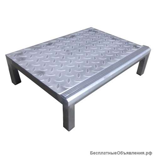 Ступенька из нержавеющей стали 480х350×130 мм