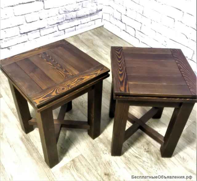 Стулья и табуреты из массива дерева