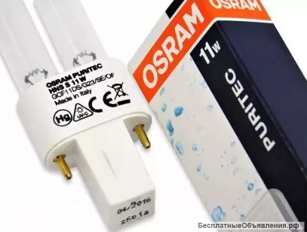 Лампа Puritec HNS 11w (к облучателю БНБ 01-11-001 Кристалл)