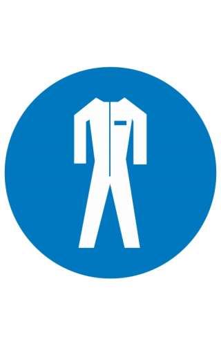 Знак «Работать в защитной одежде» ( M 07 )