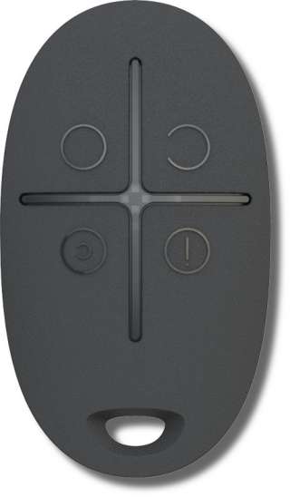 Ajax SpaceControl (black) Брелок 4-х кнопочный с обратной связью