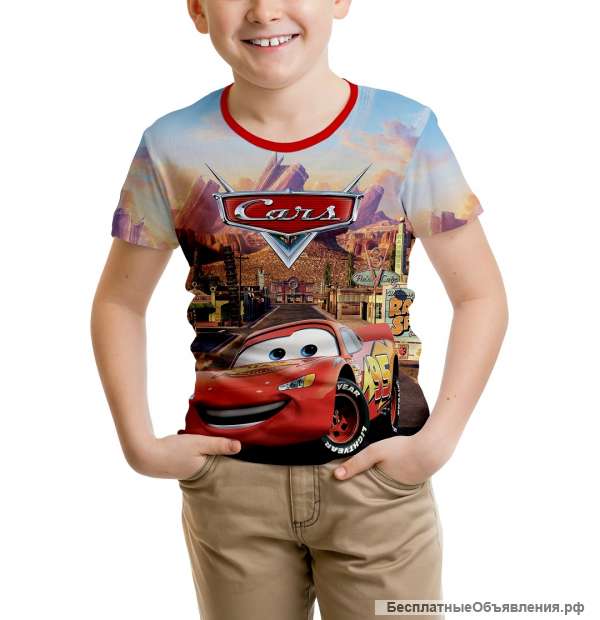 Футболка с принтом для мальчика MIOBI Cars