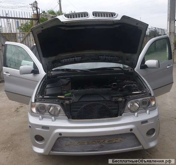 BMW, X 5, E53, 2002 г.в., M62 (4,4Л), АКПП, Белая кожа, 4WD